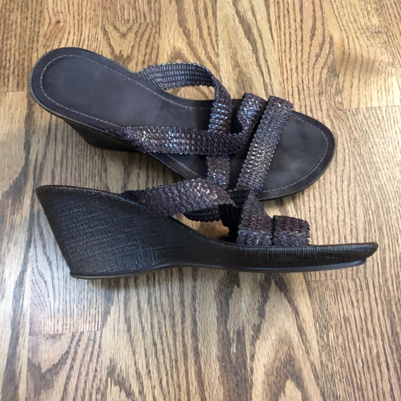 Brown Wedge Sandals - Picture 4 of 4